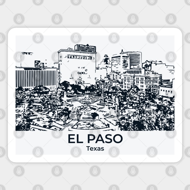El Paso - Texas Magnet by Lakeric